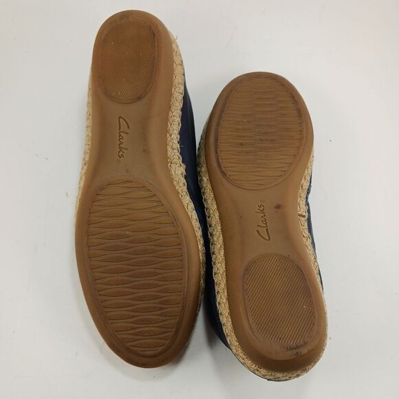 Clarks Artisan Women's Reeney Helen Slip On Espadrilles Comfort w/ Juit Blue 7.5 - Picture 10 of 10